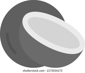 Coconut icon vector image. Can also be used for Food, Drinks and Confectionery. Suitable for mobile apps, web apps and print media.