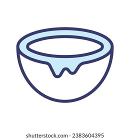 Vector de iconos de coco en el diseño de moda