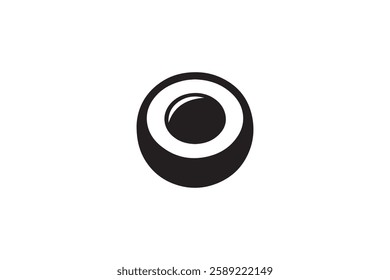 Coconut icon vector silhouette isolated in white background