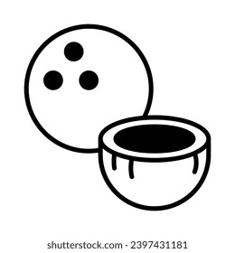 Coconut icon vector stock illustration