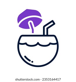 coconut icon for your website, mobile, presentation, and logo design.