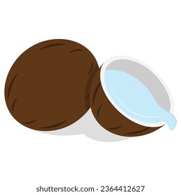  coconut illustration is a visual representation of the coconut fruit, either realistic or cartoonish. It can be used for a variety of purposes, such as in advertising, packaging, and children's books