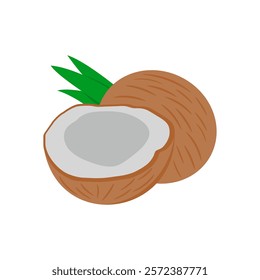 Coconut, Indian Symbol Vector Illustration