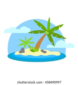 coconut island in day