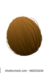 Coconut Isolated, Coconut Vector. Composition of Coconut on white background. Coconut icon, Nuts set, Coconuts with Leaf. Nuts Composition for Packaging. Half Coconut. Coconut Set.