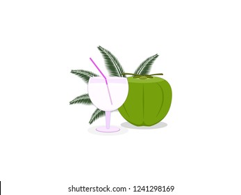 The coconut juice 