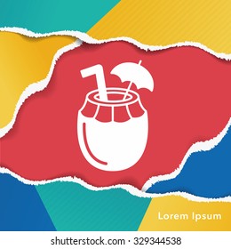 coconut juice icon