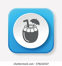 coconut juice icon
