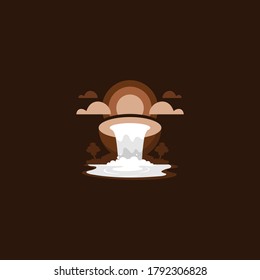 Coconut Landscaping Abstract,Outdoor Industrial Business Logo