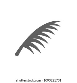 Coconut leaf icon in trendy flat style isolated on white background. Symbol for your web site design, logo, app, UI. Vector illustration, EPS