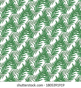 coconut leaves pattern background template vector