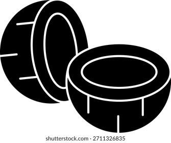 Línea de coco Vector Icon Design