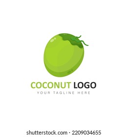 Coconut logo design illustration vector