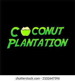 Coconut Logo design inspiration,design element for logo,poster,card,emblem,t shirt,vector illustration