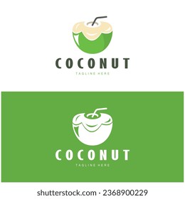 coconut logo design template illustration vector