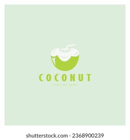 coconut logo design template illustration vector