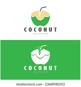 coconut logo design template illustration vector