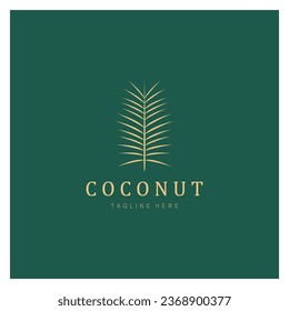 coconut logo design template illustration vector