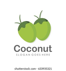 Coconut logo design vector