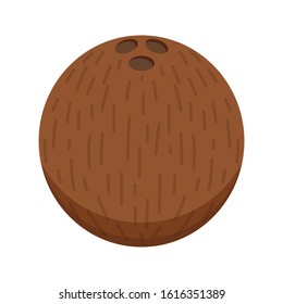 Coconut  logo design. Coconut vector. Coconut on white background.