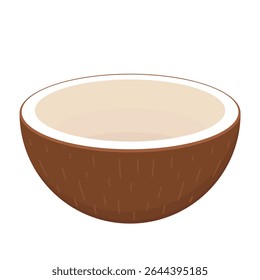 Diseño de logo de coco. Vector de coco. Coco sobre fondo blanco.