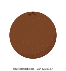 Diseño de logo de coco. Vector de coco. Coco sobre fondo blanco.