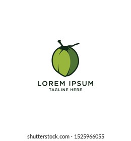 Coconut Logo Icon Design Template Vector Illustration. Oil, Fresh, Fruit, Spa, Beauty, Summer