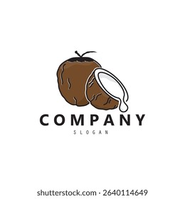 Coconut Logo Icon. Coconut oil Logo vector design.