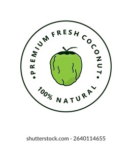 Coconut Logo Icon. Coconut oil Logo vector design.