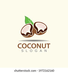 Coconut Logo image Design Template. Nature Product of Coconut Vector