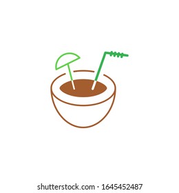 Coconut logo template vector icon design