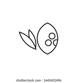 Design der Kokosnuss-Logo-Vorlage Vektorillustration