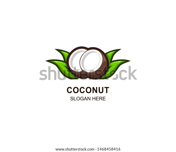 Coconut Logo Template Vector Icon Design Stock Vector (Royalty Free ...