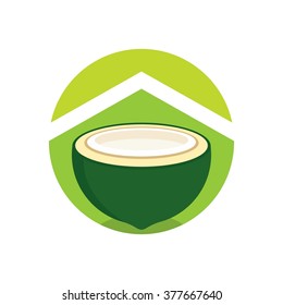 coconut logo vector.