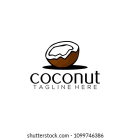 Coconut logo vector. Coconut logo template