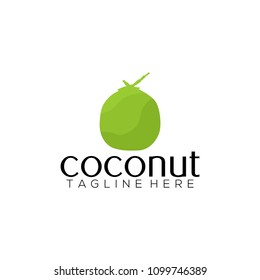 Coconut logo vector. Coconut logo template