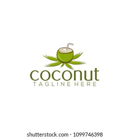 Coconut logo vector. Coconut logo template