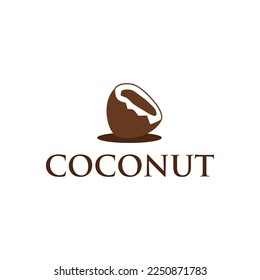 Coconut logo vector. Coconut logo template