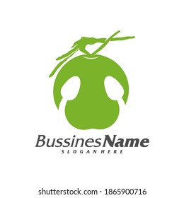 Coconut logo vector template, Creative Coconut logo design concepts, Icon symbol, Illustration