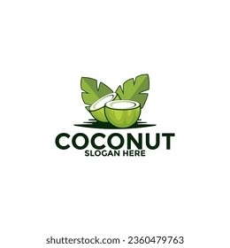 Coconut logo vector template, Creative Coconut logo design concepts, Icon symbol, Illustration