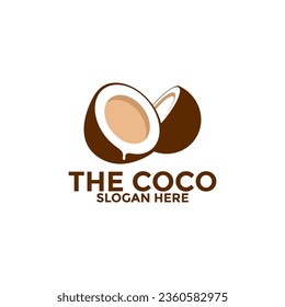 Coconut logo vector template, Creative Coconut logo design concepts, Icon symbol, Illustration