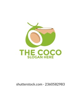 Coconut logo vector template, Creative Coconut logo design concepts, Icon symbol, Illustration
