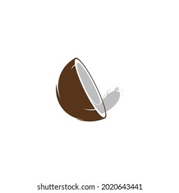 Coconut logo vector template illustration design
