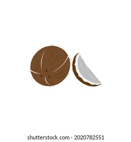 Coconut logo vector template illustration design