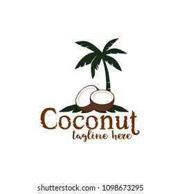 coconut logoisolated iconvector illustration