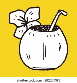 coconut milk doodle