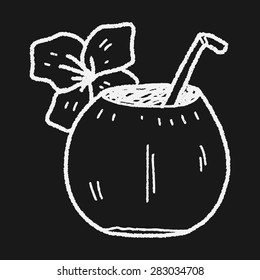 coconut milk doodle