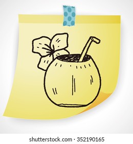 coconut milk doodle