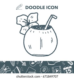 coconut milk doodle