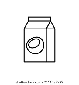 coconut milk icon vegan plant milk icon